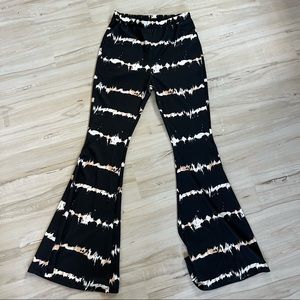 Black Boho Bell Bottoms